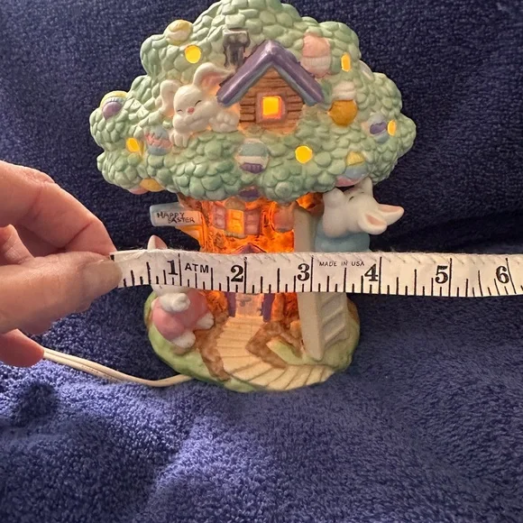 Easter Bunny Tree Night Light - Pastel Green by - Picture 6 of 9